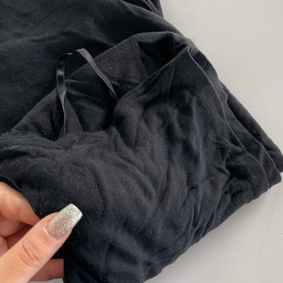 Diane Von Furstenberg Dress Womens 2 Black Draped Neck Empire Waist Mini - Picture 6 of 8